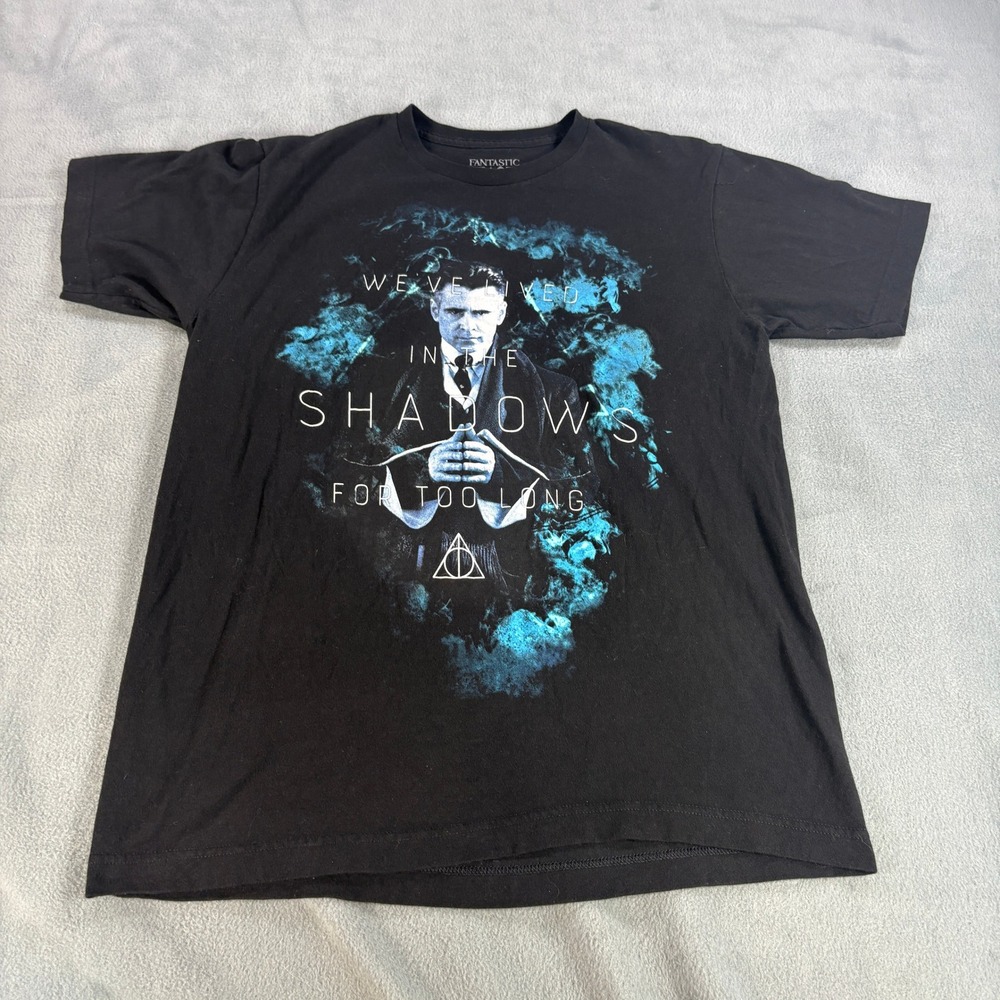 Fantastic Beasts Percival‎ Graves Shadows Graphic T-Shirt Black Mens Medium M